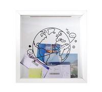 Niesel Boîte à Souvenirs avec Fente | Coffre de Souvenirs Thème Espace avec Crochet,Mémoire avec Fente - pour Photos de Voyage, Musée, Souvenir, Concert, Aventure, Mur ou Table