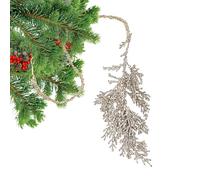 Niesel Branches de pin - Guirlande avec paillettes artificielles de 75 cm | Branches pour l'arbre de Noël | Pour les décorations pendant les fêtes d'hiver pour l'intérieur et l'extérieur de la maison