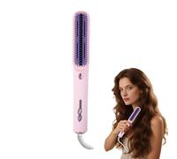 Niesel Brosse Lisseur Cheveux,Peigne Lissant Ionique pour Cheveux | Brosse Chauffante avec Design de Sécurité Anti-Brûlure pour les Déplacements, les Voyages d'Affaires et l'École