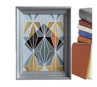 Niesel Cachette sécurisée pour passeport - Boîte secrète cachée en cadre photo | Conteneur décoratif pour espèces USB Bijoux Colliers Anneaux dans le salon Chambre Bureau Maison