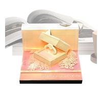 Niesel Calendrier d'art 2025, calendrier de bureau 2025 - Bloc-notes avec calendrier artistique | Décoration de bureau lumineuse - Motif Saint-Valentin - Calendrier de bureau pour