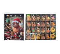 Niesel Calendrier De Compte À Rebours Capybara De Noël - Kit du Calendrier de l'Avent 24 Jours avec Figurines Capybara,de Décoration Festive pour la Maison | pour Adolescents Hommes Adultes Famille