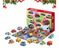 Niesel Calendrier De L'Avent,Voiture À Inertie Pour Compte À Rebours De 22 Jours | Véhicules De Construction Jouet,Pour Les Pour Le Jeu De Noël En Voyage À L'Aire De Jeux Et Pour Les Activités