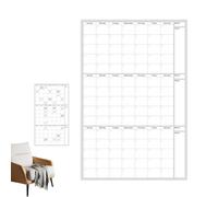 Niesel Calendrier mural effaçable à sec - Tableau magnétique illimité avec zone de notes - Tableau blanc à séchage rapide pour des entrées de date illimitées avec liste de tâches et zone de notes pour