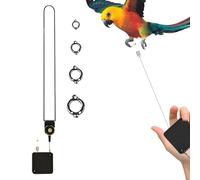 Niesel Chaîne pour Pattes d'Oiseau,Corde Volante Automatique Rétractable en Métal pour Perroquets - Attache de Cheville Ajustable pour Oiseaux Perruches Perroquets Canaris Calopsittes