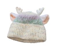 Niesel Chapeau À Bois De Cerf - Couvre-Chef En Tricot Respirant Chaud Et Mignon | Déguisement À Bois De Cerf - pour Fêtes, Adultes, Jeunes, Femmes, Hiver, Noël, Halloween