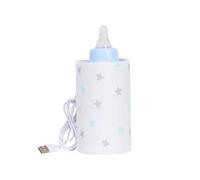 Niesel Chauffe-biberon pour lait maternel, chauffe-lait USB, housse isolante, manchon chauffant de voyage, garde la chaleur du lait pour les voyages, la conduite, l'intérieur, Étoile, Refer to