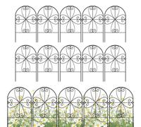 Niesel Clôture de jardin | Protection contre les tombes | 10 panneaux de clôture comme & délimitation pour lapins, pelouse, chiens, extérieur, terrasse et zone pour animaux domestiques