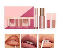 Niesel Coffret de Gloss à Lèvres | Maquillage Mat Résistant Kit Cosmétique Beauté | Kit 6 Pièces Produits Beauté Lèvres pour Filles et Femmes Quotidien Fête Voyage Vacances