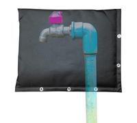 Niesel Couvercle isolant pour valve de non-retour | sac de protection imperméable Tuyaux | Couvertures isolées anti-reflux pour extérieur avec 2 couches 40 x 50 cm | Pour l'hiver froid extérieur pompe