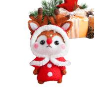 Niesel Décorations de Noël en feutre en forme d'animal - Décorations DIY pour lapin et orignaux | Kit matériel pour animaux - Pour petits enfants, arbre de Noël, vacances, salle, mur et pièce
