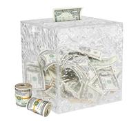 Niesel en Acrylique pour - Cube en Acrylique pour Banque d'argent Qui ne Peut Pas être Ouverte - Stockage d'économie d'argent, échange de Banque de pièces