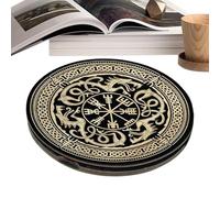 Niesel Ensemble de Runes en Bois - Runes divinatoires d', Ornements et décoration Portables en Bois pour méditation avec boîte magnétique, pour Hommes et Femmes, adapté à l' et rituels