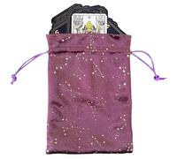 Niesel Étui pour cartes de tarot | Porte-cartes Tarot Portable Modèle Stella - Sac souple avec cordon de serrage pour Oracle, runes, bijoux, cristaux, boucles d'oreilles, collier, parfait pour les
