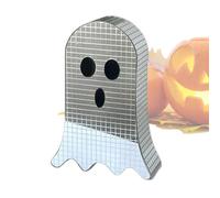 Niesel Fantôme avec boule de discothèque pour Halloween | Décoration de table fantôme Discothèque - Décoration de fête saisonnière pour étagère de bureau, table de salon, pièce maîtresse fête