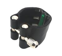 Niesel Fermeture de ligature de sax, fermeture de ligature en cuir | Clip de fixation en cuir pour saxophone soprano haut,Clip de liaison d'embouchure de saxophone à vis unique pour les voyages,