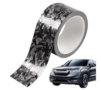 Niesel Film Carbone Forgé | Décalcomanie Auto Simulée Carbone Forgé Brillante Autoadhésive - Rouleau D'autocollants pour Carrosserie De Voiture | pour Décoration Intérieur Automobile Et