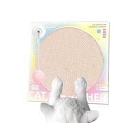 Niesel Griffoir pour Chat, Tourne-Disque rétro Pris au Mur, en Carton avec Balle pivotante à Ressort pour Chats d'intérieur, griffoir avec à Chat