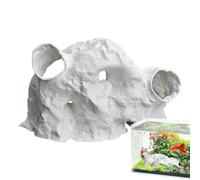 Niesel Grotte pour crevettes | Tunnels pour Betta Grotte sous-marine pour aquarium, décoration d'aquarium d'élevage et d'aménagement paysager, zone de repos et de jeu - Pour poissons/chats nains Betta