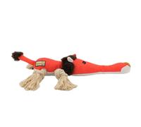 Niesel Jouet couineur en peluche pour chien en forme d'animal résistant aux morsures - Jouet interactif à mâcher pour chien de petite, moyenne et grande taille