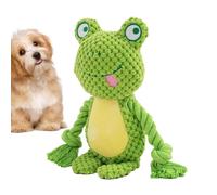 Niesel Jouet Crapaud pour Chien - Corde Cartoon pour Chiot,Peluche à Mâcher Créative avec Squeaky pour Dressage Exercice Antistress,pour Soulagement du Stress, Tir à la Corde, Dentition, Dressage