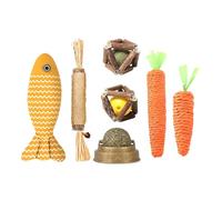 Niesel Jouets à Mastication des Chats, Jouets à mâcher pour Les Chats - Ensemble d'exercices à Mastication de 5s - Bâtonnets de mâcher pour Chat pour Le Nettoyage des Dents, Jouets interactifs pour