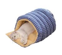 Niesel Lits pour chats couverts | confortable, amovible et lavable | Niche pour chats en dôme avec design semi-fermé et ouverture bidirectionnelle, pour chiots, chatons, petits animaux, coin et