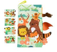 Niesel Livres ondulés pour, livres en tissu pour, Livre pour avec queues colorées Livre en tissu froissé, Livres interactifs pour, jouets de première éducation pour la