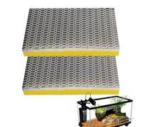 Niesel Lot de 2 ouates filtrantes pour aquarium - Accessoires d'aquarium avec tapis filtrant flexible pour eau douce, eau salée, étangs et bassins à reptiles