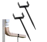 Niesel Lot de 2 supports de stabilisation de gouttière - Support réglable pour tuyau d'évacuation - Pour toit de maison, auvent, sol, extérieur