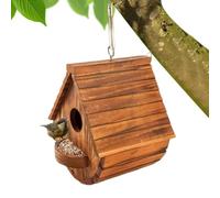 Niesel Maison à Oiseaux | Décor de Jardin en Bois Résistant aux Intempéries | Petit nichoir décoratif extérieur | pour Colibri Pinson Extérieur Jardin Terrasse Arbre Balcon