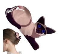 Niesel Mini Barrettes Griffes À Cheveux | Forme De Chat Animale Et Mignonne | Griffes Antidérapantes Et Sécurisées | Pour les Voyages, les Déplacements Professionnels, la Maison, l'Extérieur, l'École