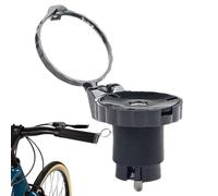 Niesel Miroir de guidon pour vélo, miroir d'extrémité de barre pour vélo, miroir LED pour guidon convexe, rétroviseur de sécurité réglable à 360°, miroir léger et