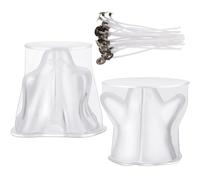 Niesel Moule Fantôme En Silicone,2 Pièces Formes De Fantôme 3D - Artisanat de Résine Époxy pour Décoration de Table Maison Mariage Maison Hantée Fête Centre de Table