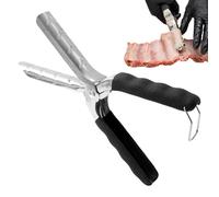 Niesel Outil Démembraneur à Côtes | Outil De Retrait De Membrane De Ribs Barbecue | Ustensile de Dé membraneuse Robuste à Prise Antidérapante - pour Professionnels Débutants Amateurs de Cuisine