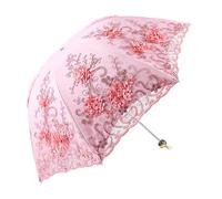 Niesel Parapluie UV,Coupe-Vent Double Couche Avec Étui De Transport,Parapluie Double Couche pour Femmes | pour Extérieur Plage Voyage Pique-Nique Randonnée Sac à Dos, rose, riferimento alla