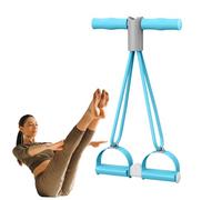 Niesel Pédal Ankle Puller | Bandes de Résistance,4 Tubes Pour Entraînement Minceur Abdominal Bras Jambes Stretching Unisexe Gym Accueil Exercices