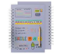 Niesel Planificateur calendrier 2025, planificateur 2025, carnet de liste de choses à faire | Planificateur flexible 2025 6 x 8 pouces, planificateur hebdomadaire flexible, papier épais, reliure