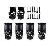 Niesel Poches de billard, panier avec piscine à bille - 6x Conteneur Net de stockage de billard,Accessoires de table de billard de poche Web pour une organisation efficace