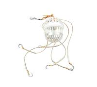 Niesel Porte-appâts pour crabes - avec 6 crochets et seau solide, Cage pour appâts de | Pour le de crabes avec Kayak dans le lac et la rivière en eau salée et eau et pour le poisson