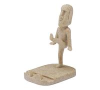 Niesel Porte-téléphone avec statue, support de téléphone en résine - Support de bureau 'île de Pâques | Support de téléphone drôle pour téléphone portable, jolie figurine décorative pour tableau de