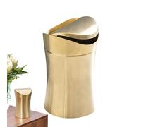 Niesel Poubelle à litière pour bureau, poubelle en acier inoxydable,Petite poubelle en acier inoxydable | Poubelles créatives résistantes à l'usure de 1,5 l, portable pour comptoir