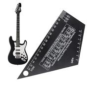 Niesel Rocker de pour guitare, règle de guitare en acier inoxydable, jauge de hauteur, outils luthier légers, guide de nivellement des frettes de 1 mm d'épaisseur pour guitare acoustique folk