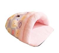Niesel Sac de couchage pour chats - Nid de chat pliable en forme de pantoufle, mignon lapin chaton douillet auto-chauffant tapis terrier pour intérieur chats chiens chiots