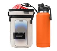 Niesel Sac pour bouteille d'eau isotherme pour vélo, sacoche pour bouteille d'eau avec guidon pour cyclisme, sac porte-gobelet isolé imperméable, porte-gobelet multi-usages, sac ergonomique pour