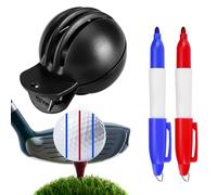 Niesel Signe de balle d'alignement, pochoir pour marquer une balle de golf | Outil pour tracer les lignes de golf imperméables à séchage rapide | Design réversible, empreinte transparente,