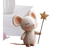 Niesel Souris de Noël, souris de 7,9 cm - Décoration de bureau | Pour Noël, Pâques, fêtes, maison, table, fête, cape de livres, exposition