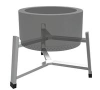 Niesel Support de feu de camp de camping, support de brasier de camping - Support de cuisson au brasier en acier inoxydable - Équipement de cuisson de feu de camp, ustensiles de cheminée d'extérieur,