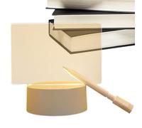 Niesel Tableau d'affichage en acrylique lumineux, tableau à dessin LED | Tableau d'affichage en acrylique LED | Tableau de messages de notes de bureau, tableau mémo de chambre à coucher, veilleuse