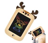 Niesel Tablette Doodle | LCD Écriture Avec Cornes De Cerf, Tablette Effaçable De 21.5 Cm Pour Les Activités De Voyage | Pour La Salle D'école Maternelle Avion Voiture Maison Fête